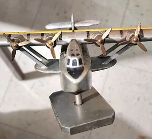 PAN AM DIXIE CLIPPER VOLKSKUNST HOLZ SCHREIBTISCH MODELL - Bild 1 von 12