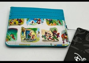 LOUNGEFLY - Disney Pinocchio Little Golden Book Scenes AOP Cardholder NWT - Picture 1 of 4