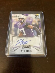 2021 Keith Taylor Auto Leaf Draft 2021 Autograph Washington Huskies/Panthers - Picture 1 of 2
