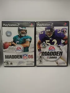 Madden NFL 06 and Madden 2005 for Sony Playstation 2 PS2 - Picture 1 of 4