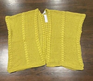 Young Fabulous & Broke Open Front Poncho Women's Size S/M/OS Chunky Cable Knit - Picture 1 of 9
