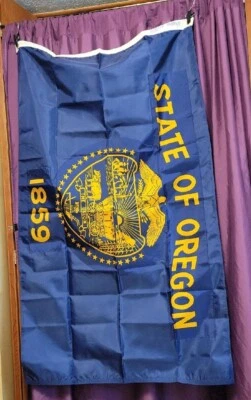 Oregon State Flag 3ft By 5ft - Image 1 of 4