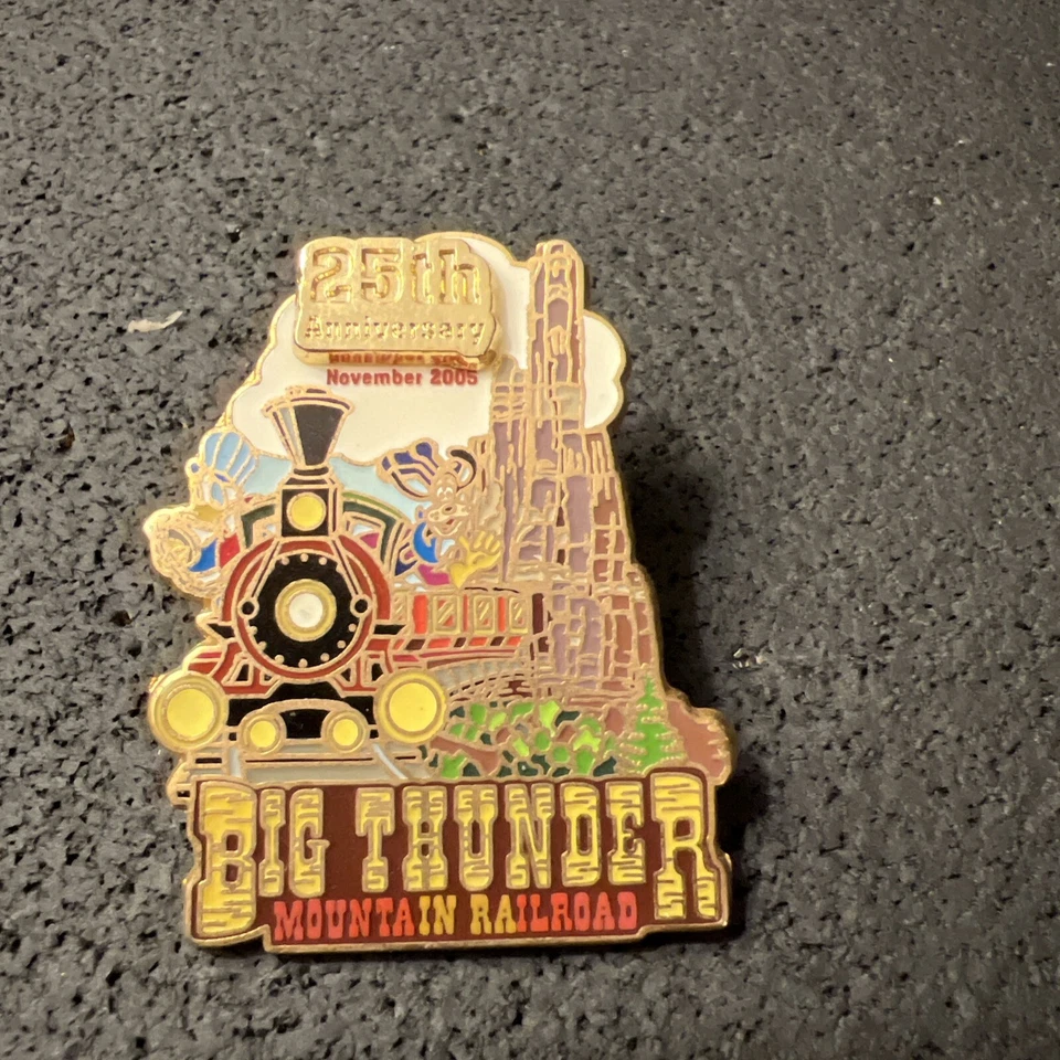 Disney Big Thunder Mountain Railroad 25th Anniversary Pin LE 2000 - Image 1 of 1