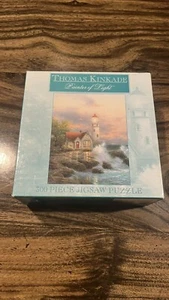Thomas Kinkade Beacon of Hope 300 Piece Puzzle Lighthouse NEW/SEALED - Picture 1 of 6