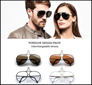 Original Porsche Design Lens Set For Iconic P8478 Sunglasses - Lenses Set Only  - Picture 1 of 26