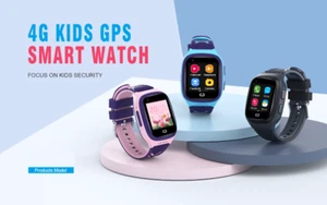Kids 4G Smart Watch -Video Calling SOS and GPS Location Tracking Children Camera - Picture 1 of 21