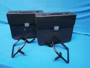 BMW leather bags "Classic" with brackets R51/2,51/3,67,67/2,67/3,68 - Picture 1 of 2