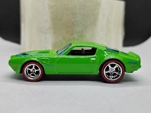 Hot Wheels 2025 Proto Factory Test Color Green-73 Pontiac Firebird Rubber Tires - Picture 1 of 9