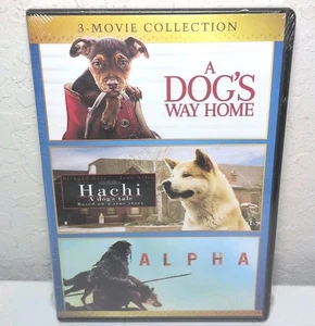 Alpha / a Dog's Way Home / Hachi: a Dog's Tale (DVD) New B50 - Picture 1 of 2