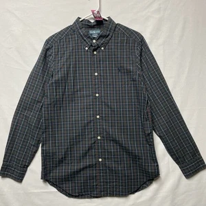 Ralph Lauren Jungen XL 18-20 Button Down Hemd Baumwolle marine & grün kariert - Bild 1 von 9