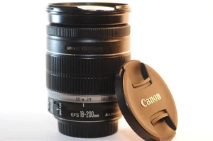 Canon EF-S 18-200mm 3.5-5.6 IS lens READ for EOS Rebel T8 T7 T6 T5 T3 80D 90D 7D - Picture 1 of 8