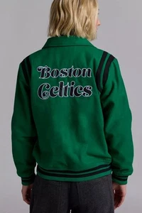 New Era NBA Collared Varsity Jacket Boston Celtics - Size S - Picture 1 of 7