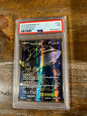 POKEMON 2016 XY Steam Siege STEELIX EX Full Art #108 PSA 7 RARE 2 - Image 1 of 2