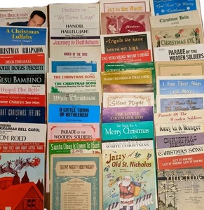 48 Weihnachtsnoten für Klavier Klassik traditionelle Weihnachtslieder 30er-2000er - Bild 1 von 12