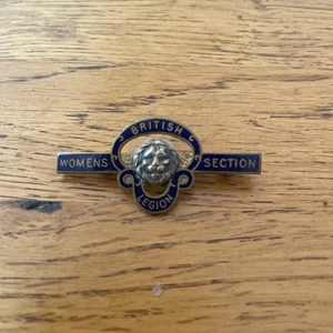 Vintage British Legion Womens Section Pin Badge. Made By J.R.Gaunt London - Picture 1 of 5