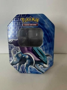 Juego de cartas coleccionables Pokémon Lata 2010 Suicune - Caja de almacenamiento vacía de coleccionista - Imagen 1 de 4