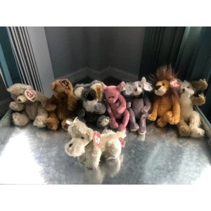 ty Attic treasures collectable beanie baby vintage look 8 total dolls - Picture 1 of 7