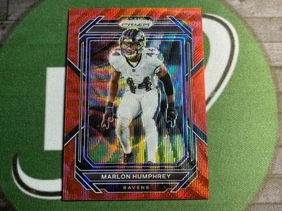 2022 Panini Prizm - Marlon Humphrey #24 Red Wave Prizm /149 Ravens  - Image 1 of 3