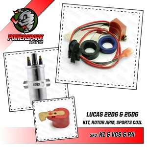 Electronic Ignition Kit Lucas 25D6 22D6 Viper Dry Coil Austin Jaguar Triumph - Picture 1 of 10