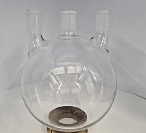 Kontes 5000mL 3-Neck Round Bottom Flask – 29/42 Standard Taper Joints – USA Made - Picture 1 of 3