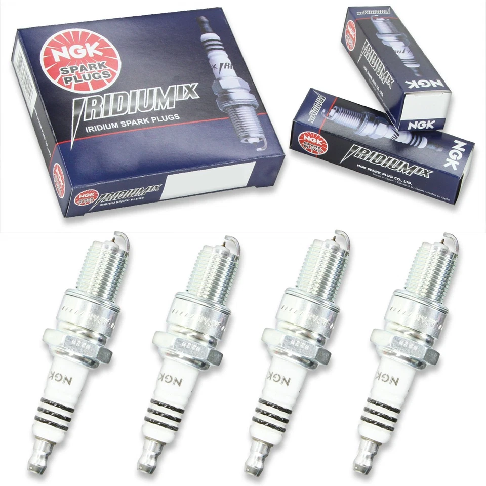 4pcs 01-03 Gas Gas TXT 280 NGK Iridium IX Spark Plugs 272cc 16ci Kit Set uw Foto 1 de 4