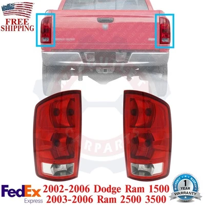 Conjunto de luces traseras para Dodge Ram 1500/03-06 Ram 2500 3500 2002-06 par de camionetas Foto 1 de 4