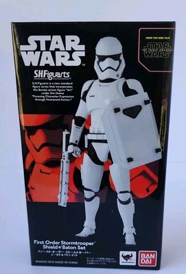 SH Figuarts Star Wars First Order Stormtrooper Shield Baton Figure US MISB - Image 1 of 4