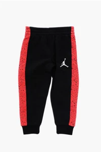 Nike Kids Air Jordon Fleeced-Cotton Joggers with Side Contrast Bands, Multi, 2T - Picture 1 of 2