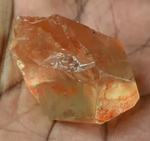 Natürlicher brasilianischer gelbgoldener Topas 144,35 kt Edelstein grob zertifiziert E6337 - Bild 1 von 9
