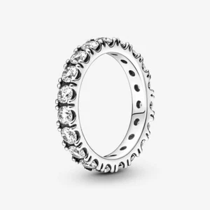 *BRAND NEW* Pandora Timeless 925 Silver Sparkling Row Eternity Ring 190050C01 - Picture 1 of 5