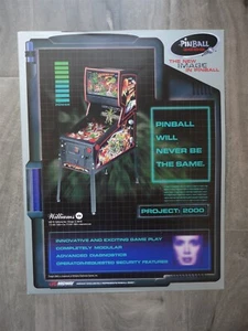 Pinball 2000 RFM Pinball Machine Flyer / Original Williams Brochure - Picture 1 of 2