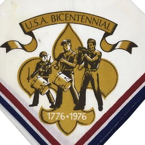 Pañuelo Boy Scouts 1976 bicenenario 250 aniversario EE. UU. (LB1635) - Imagen 1 de 2
