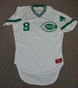 Vtg Joe Morgan Cincinnati Reds St Patrick's Day Rawlings Jersey Sz 40 - Picture 1 of 9