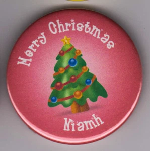 Set personalisierte Weihnachtsfeier Namensabzeichen - schöner Cracker oder Strumpf Geschenk  - Bild 1 von 3