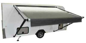 Carefree 15Ft - FIESTA Triple BLACK Shale Fade Awning - NO LED - No Arms. FO1... - Picture 1 of 2