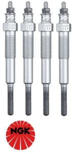 SET OF 4 NGK GLOW PLUGS FOR TOYOTA LANDCRUISER BJ60R 3B DIESEL 3.4L I4 - Picture 1 of 2