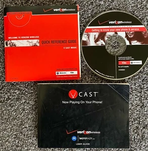 Guide de référence utilisateur Verizon Motorola MotoRazr V3m V Cast avec CD - Photo 1 sur 1