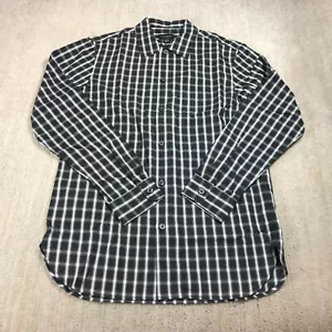 New Club Monaco Shirt Mens Extra Small Button Up Black White Stripe Casual - Picture 1 of 11