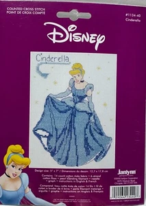 Disney’s Cinderella Janlynn Counted Cross Stitch Kit #1134-40 NOS Princess 2005 - Picture 1 of 2
