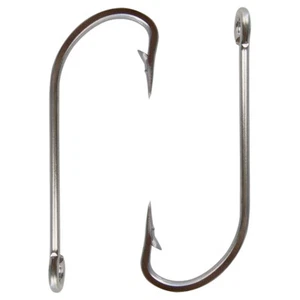 30pcs Saltwater Fishing Hook 34007 O'shaughnessy Long Shank Stainless Steel Hook - Picture 1 of 31