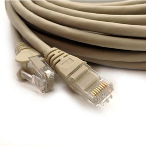 RJ45 Ethernet Kabel Netzwerk CAT6 LAN Patchkabel schnell Internet Modem UTP grau Posten - Bild 1 von 12
