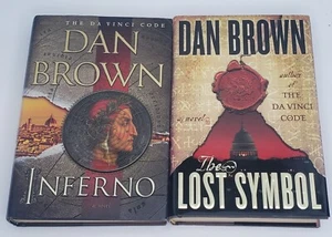 Lot of 2 Dan Brown Books - Hardcovers - Great Condition - Picture 1 of 5