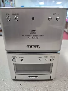 Aiwa Compact Disc Stereo System XR-M75 ~No Speakers~ Tested - Picture 1 of 4
