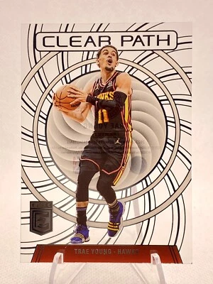 2023-24 Donruss Elite Trae Young #20 Clear Path Acetate Atlanta Hawks - Image 1 of 2