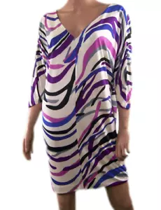 New Diane von Furstenberg Clara Silk Jersey Mini Length Tunic Dress - Picture 1 of 5