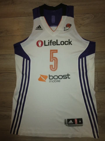 Phoenix Mercury Erin Thorn #5 WNBA Preseason Game adidas Basketball Jersey M Cover