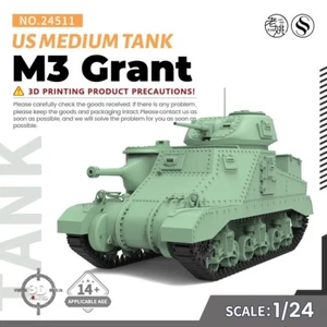 SSMODEL SS24511 1/24 Kit Modelo Militar US M3 Grant Tanque Mediano - Imagen 1 de 5