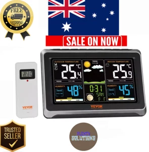 VEVOR Weather Station Indoor Outdoor, Large Color Display, Wireless Digital Home - Picture 1 of 13