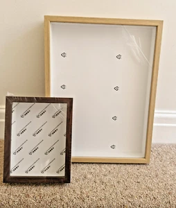 3D Wooden Picture Box Frame Arts & Crafts Display 16.5" x 12.5" & 8.5" x 6.75" - Picture 1 of 6