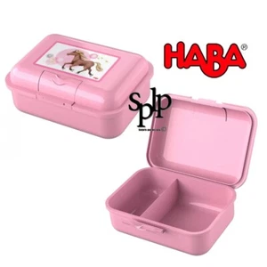 Comida Box Caja De Merienda Rosa Motivo Caballos +3 Años HABA Nuevo - Imagen 1 de 1